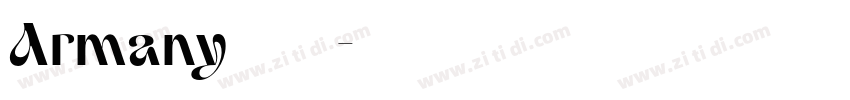 Armany   字体系列字体转换